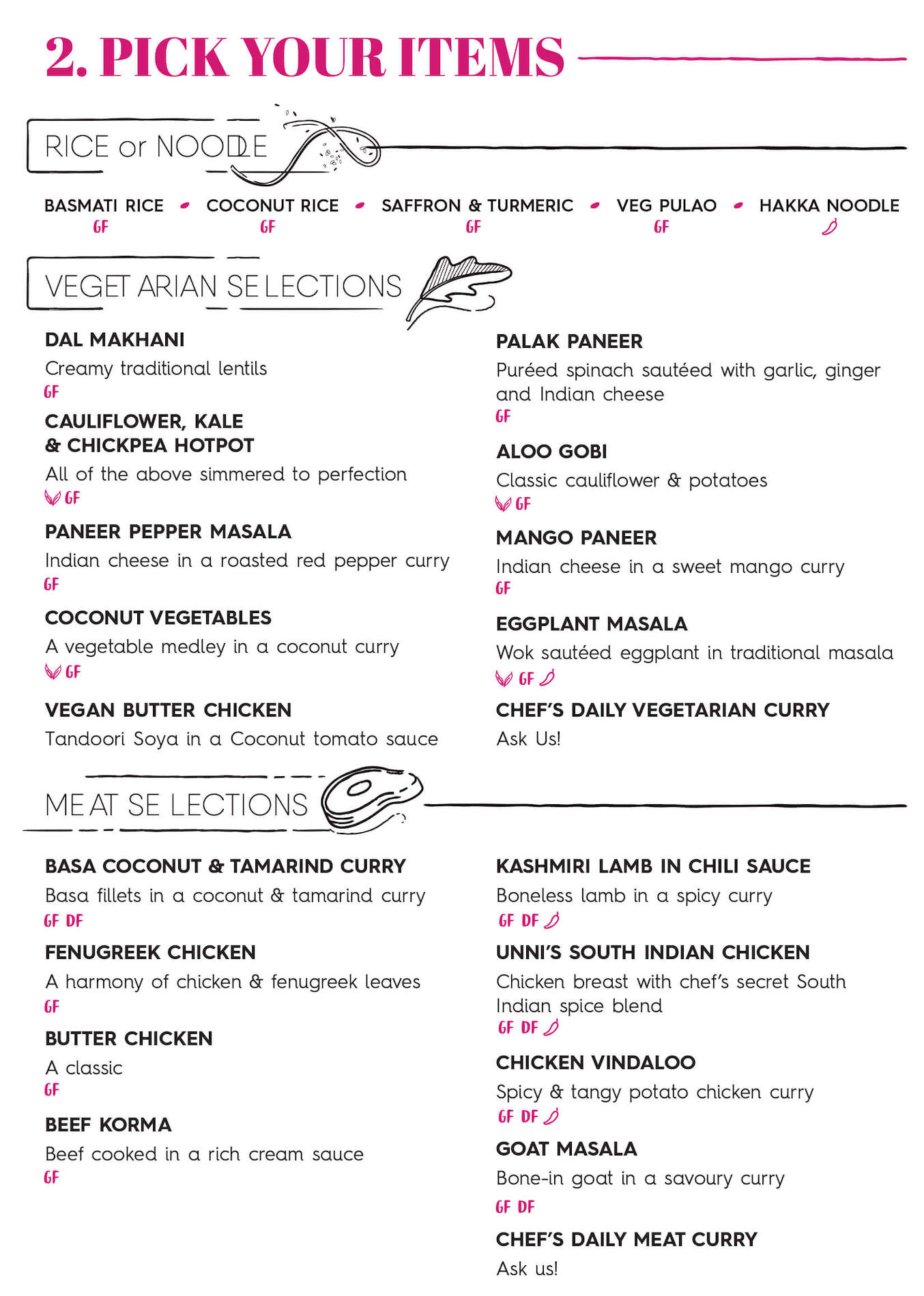 Kelowna Menu Tiffin India’s Fresh Kitchen