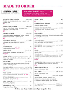 Kelowna Menu | Tiffin India’s Fresh Kitchen